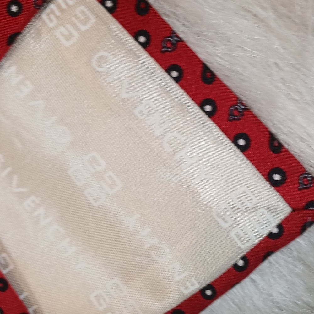 Givenchy Red And Black Patterned Tie - image 3